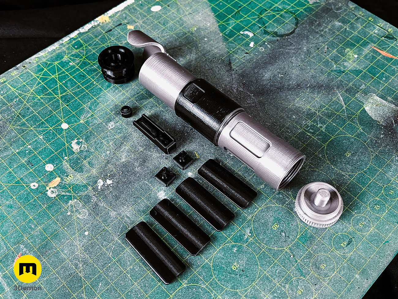 Yoda lightsaber 3D print model_4