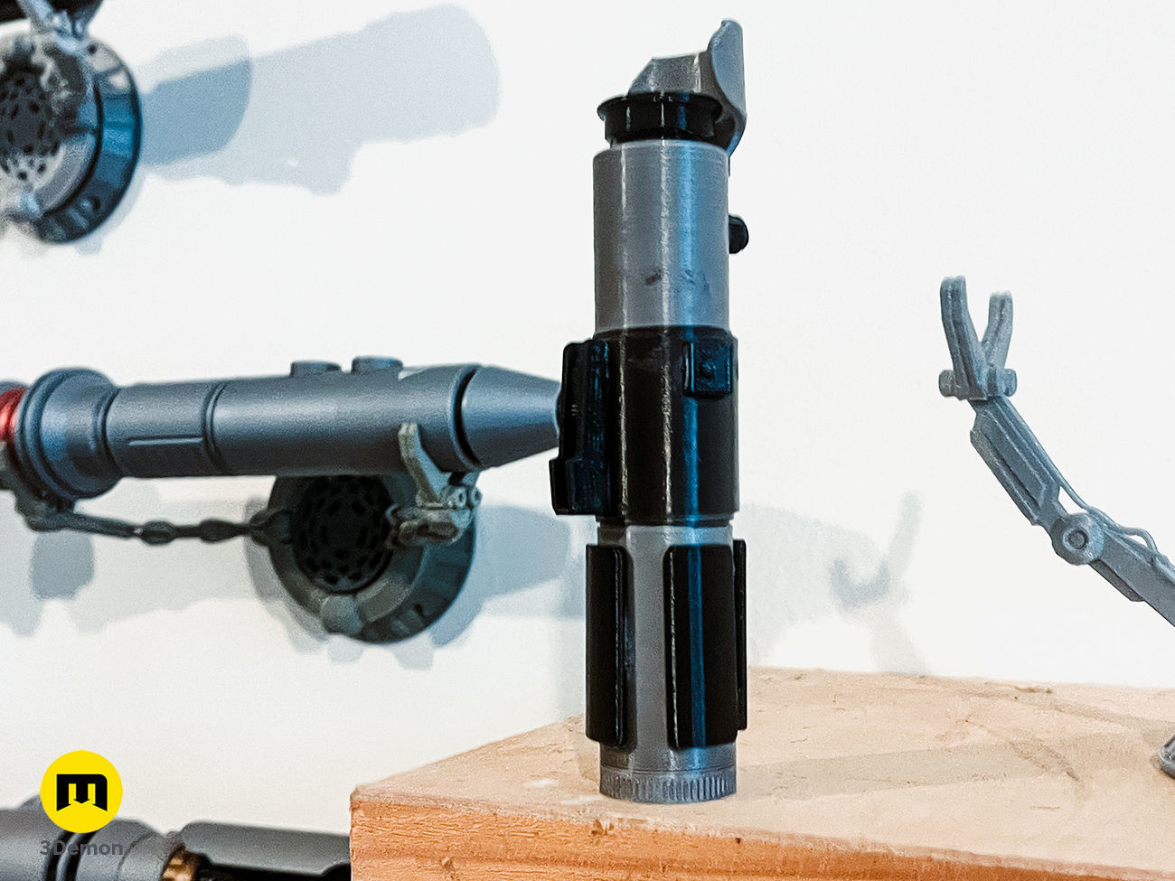 Yoda lightsaber 3D print model_6