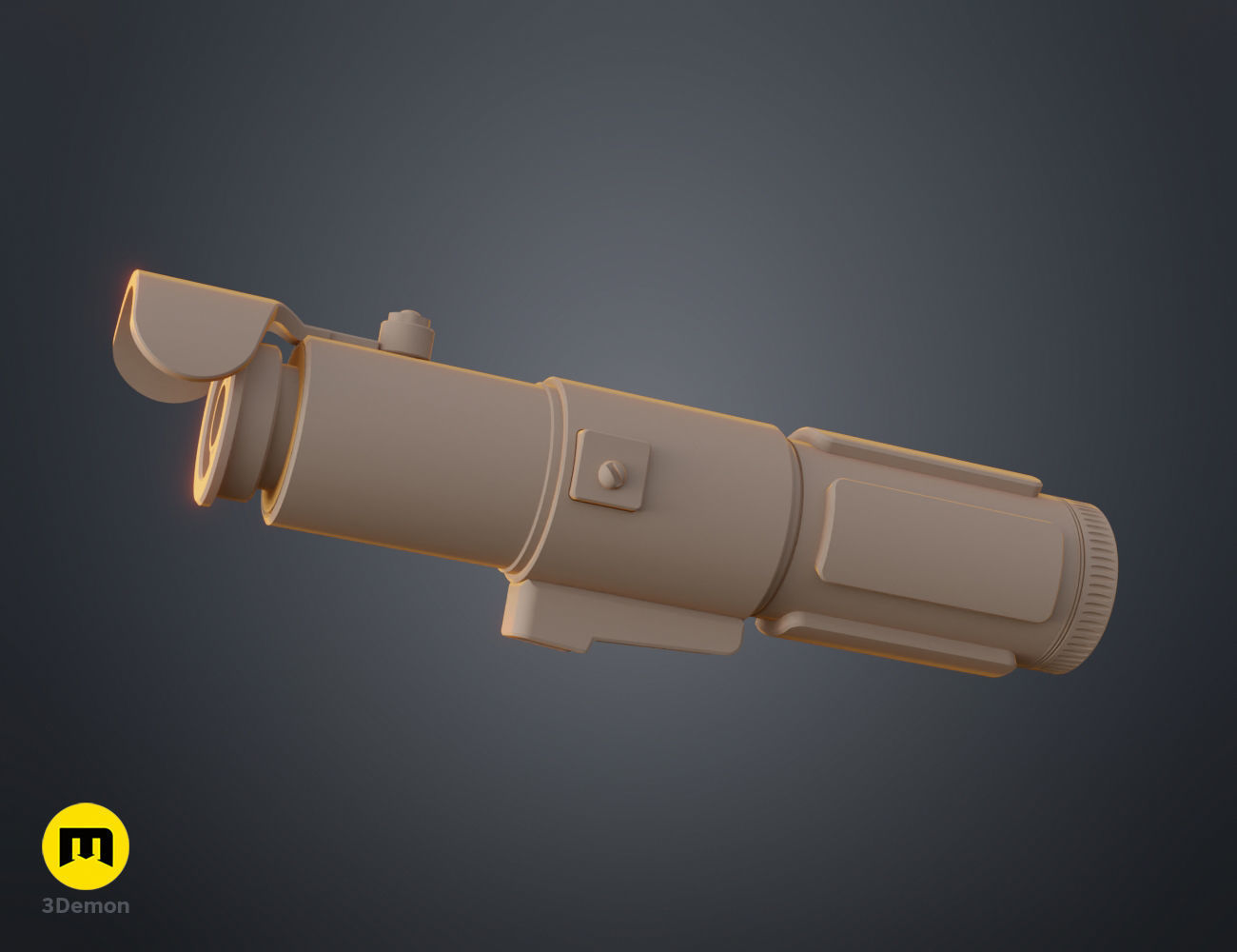 Yoda lightsaber 3D print model_10