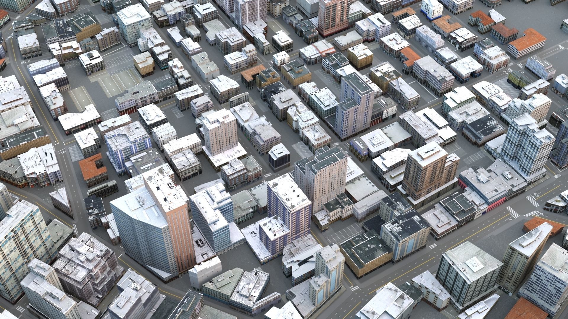 City 101 Low-poly 3D model_4