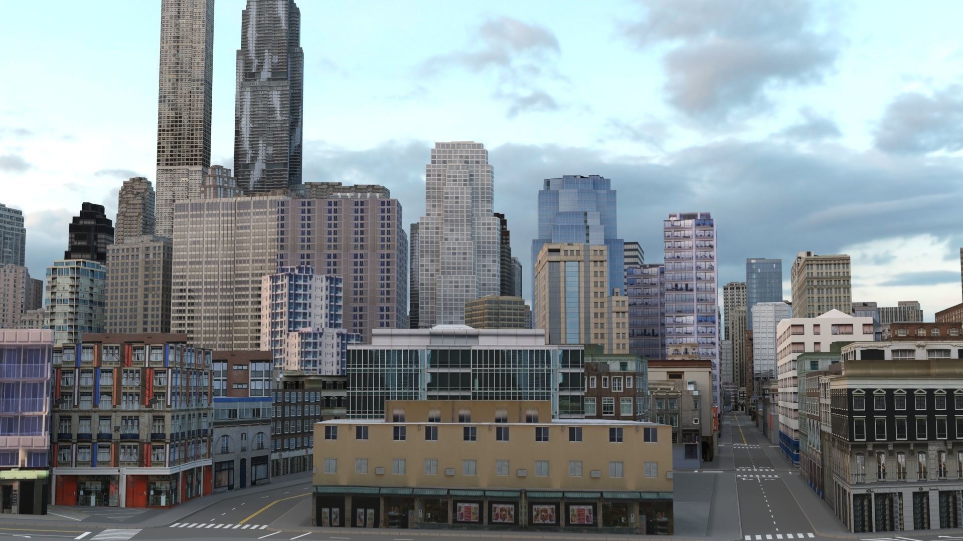 City 101 Low-poly 3D model_5