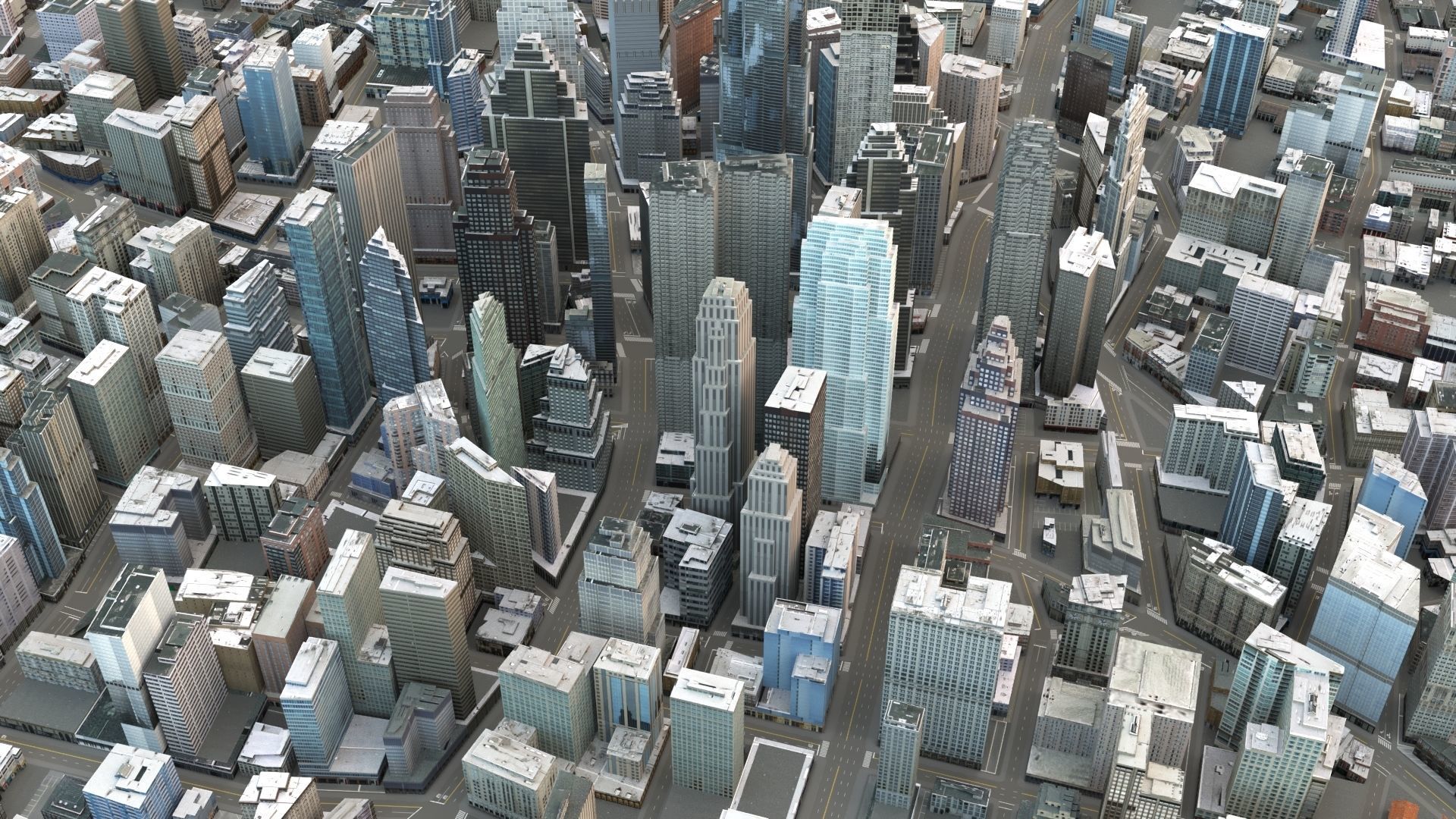City 101 Low-poly 3D model_3