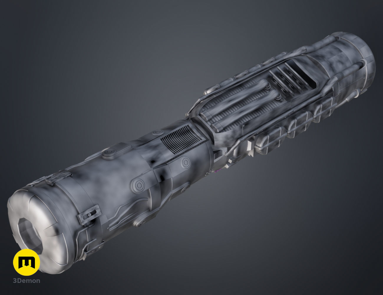 Tiny Tina Nukem rocket launcher from Borderlands 3D print model_7