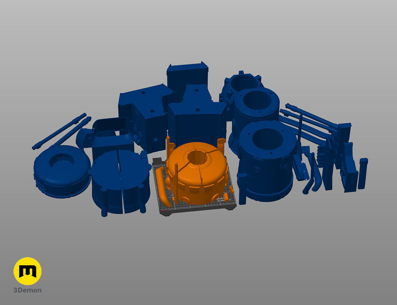 Tiny Tina Nukem rocket launcher from Borderlands 3D print model_4