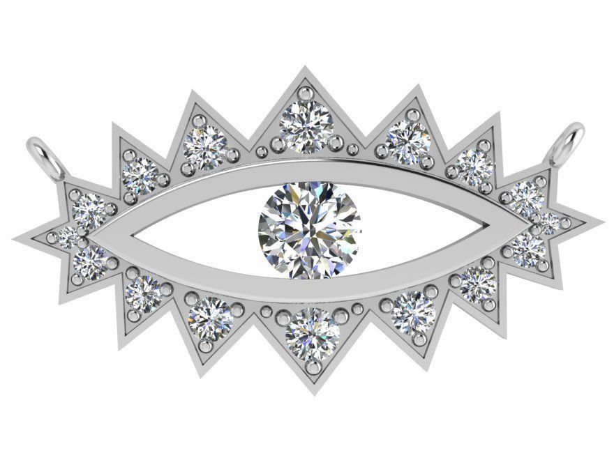 Eye Diamond Pendant 4461 3D print model_2