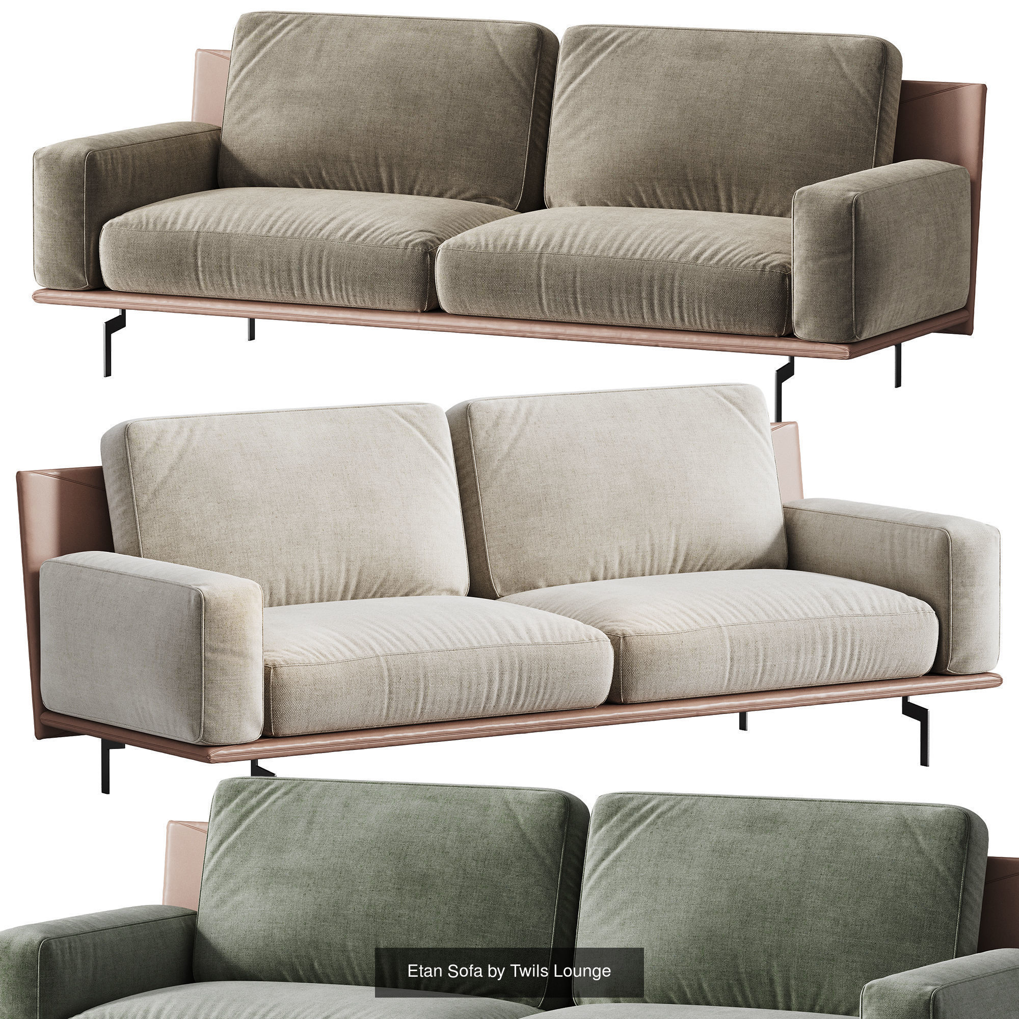 Hurry up to shop 28 perfect sofa models 3D Model Collection_24