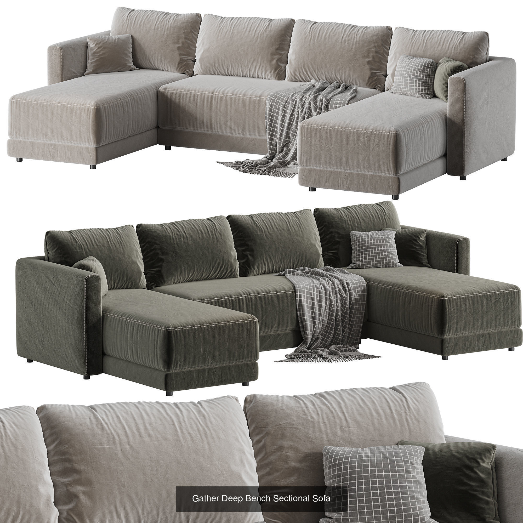 Hurry up to shop 28 perfect sofa models 3D Model Collection_17