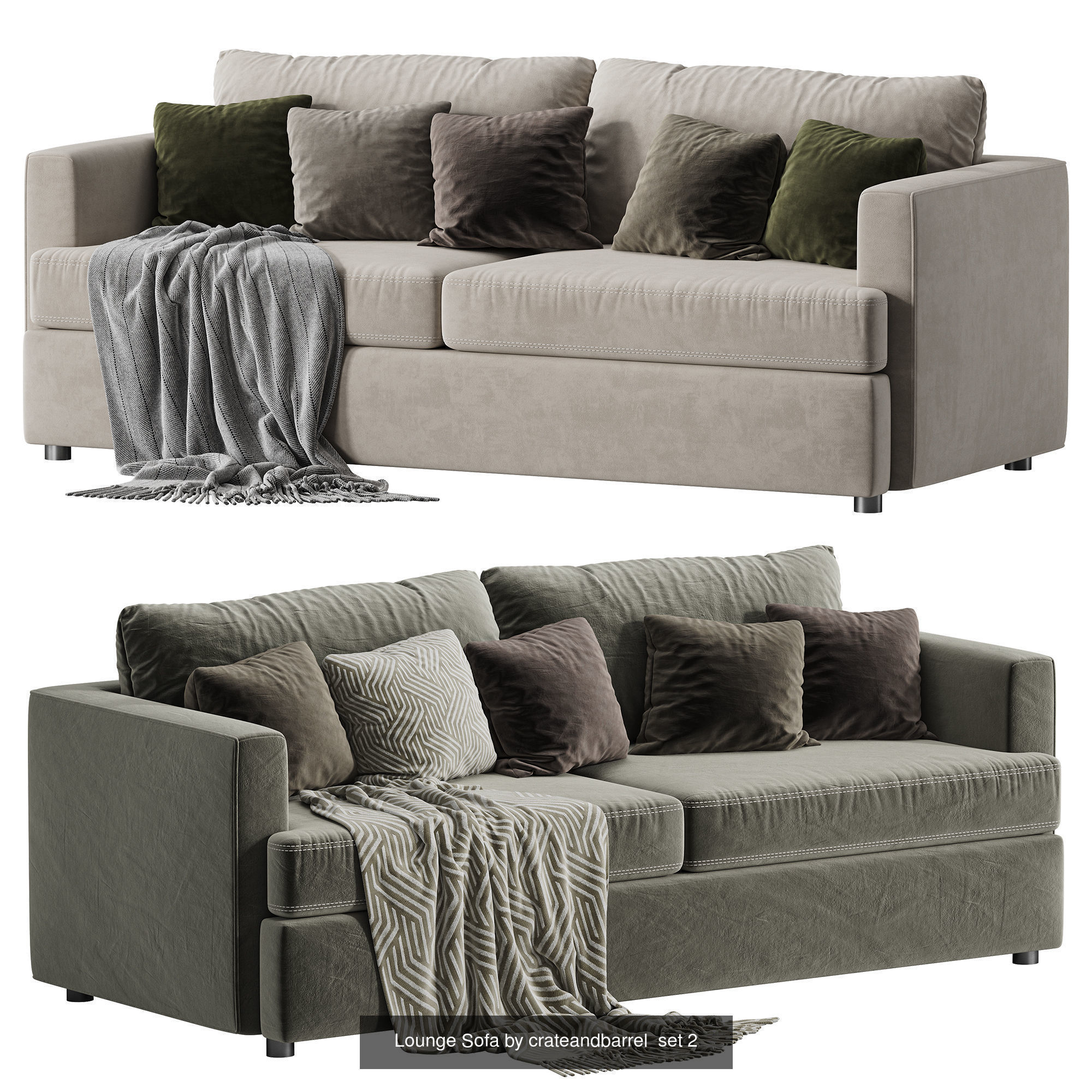 Hurry up to shop 28 perfect sofa models 3D Model Collection_22