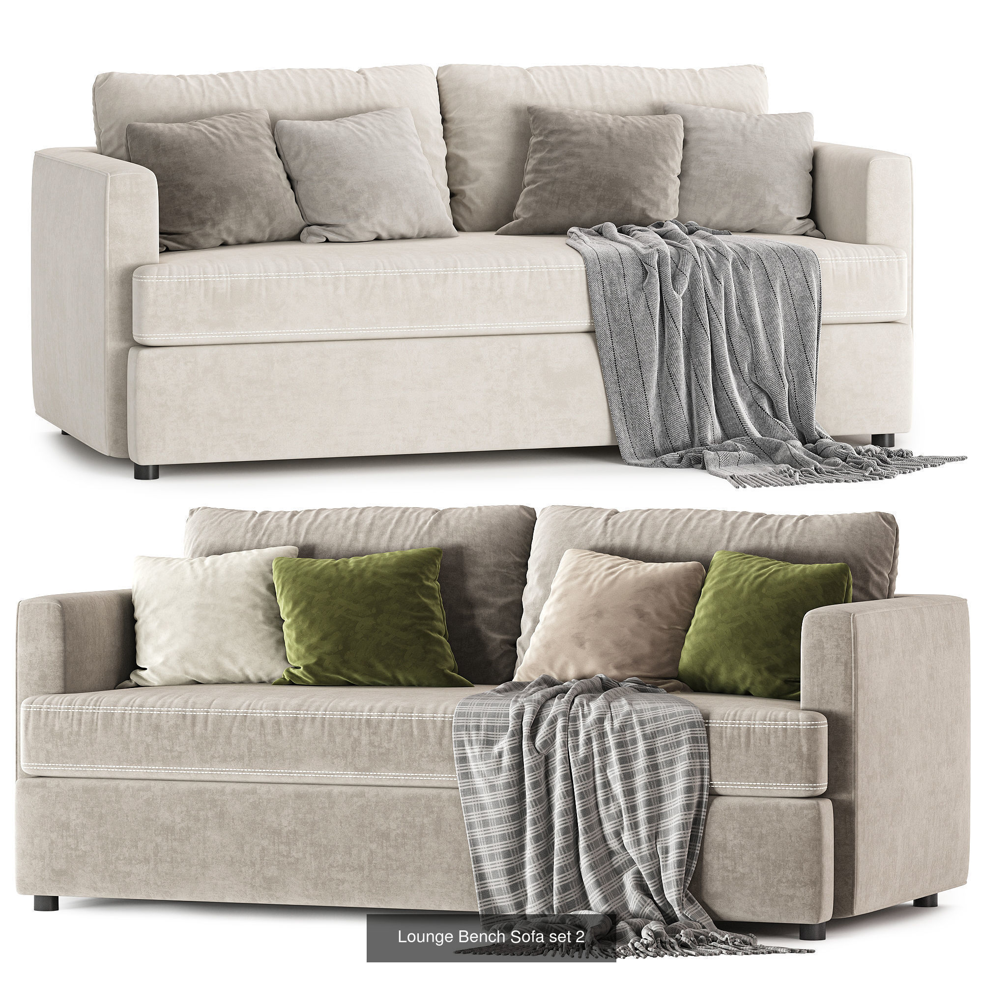 Hurry up to shop 28 perfect sofa models 3D Model Collection_19