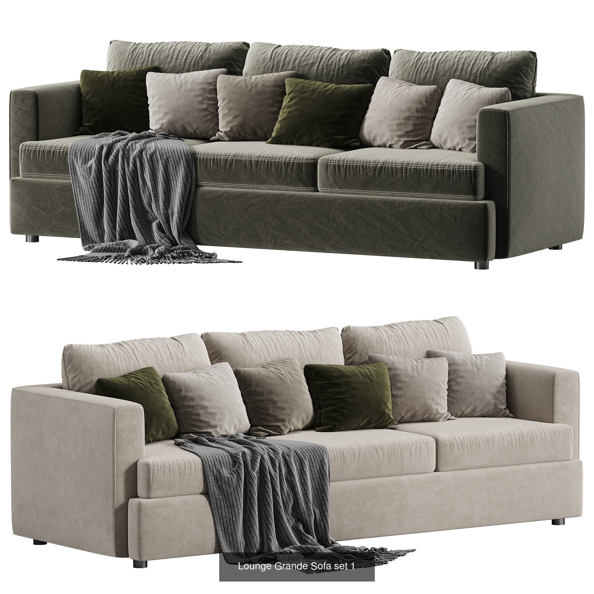 Hurry up to shop 28 perfect sofa models 3D Model Collection_21