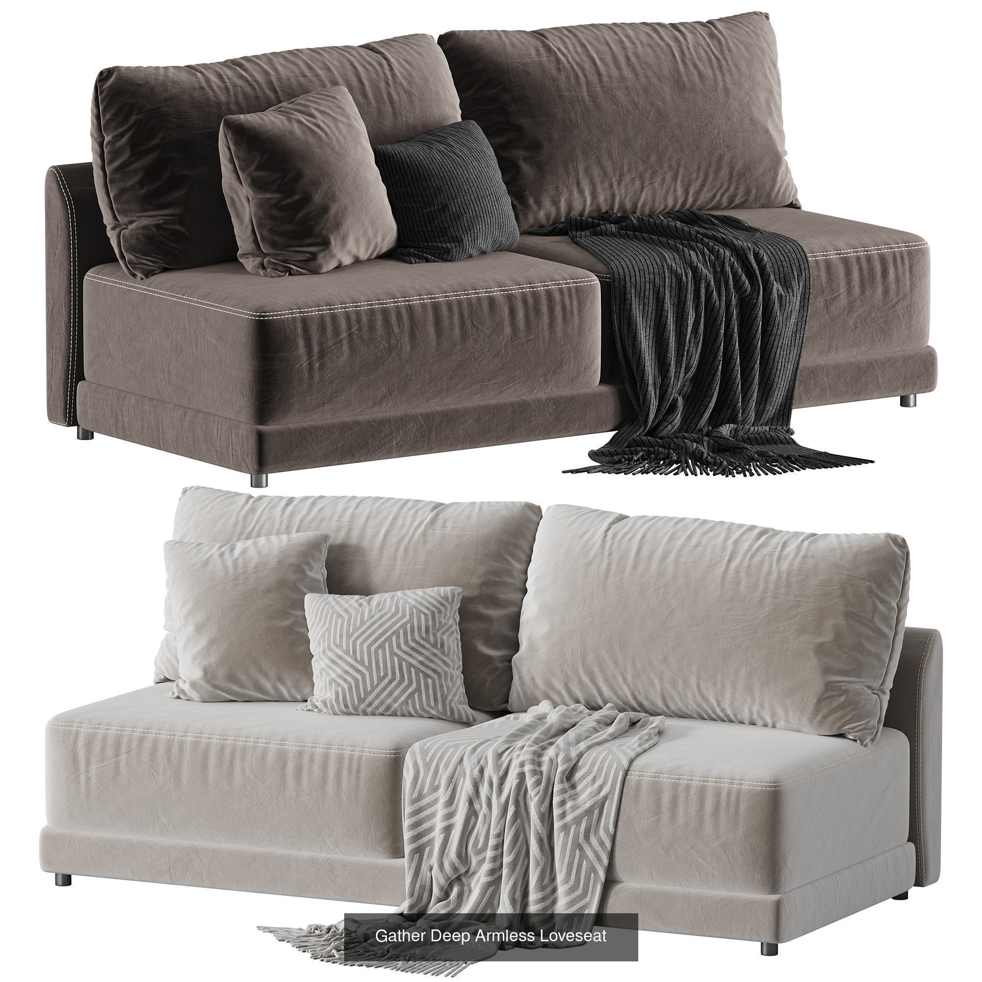 Hurry up to shop 28 perfect sofa models 3D Model Collection_16