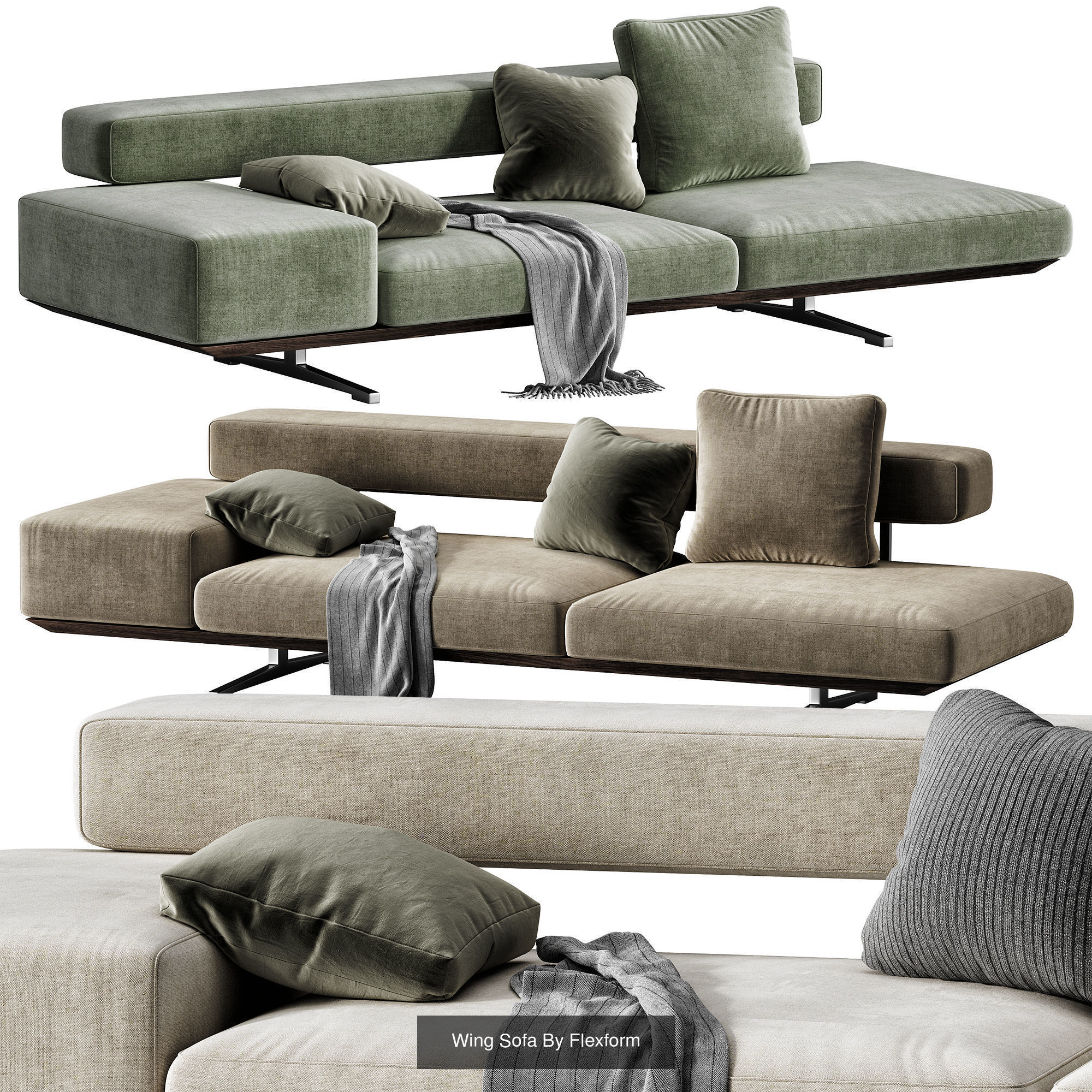 Hurry up to shop 28 perfect sofa models 3D Model Collection_25