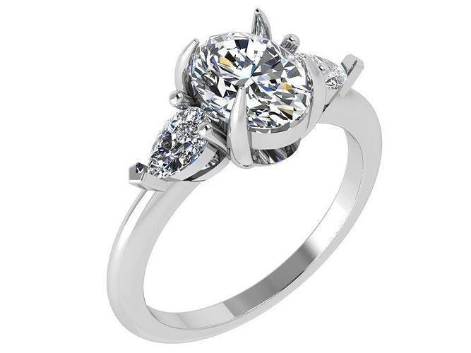 Oval Basket Ring 4462 3D print model