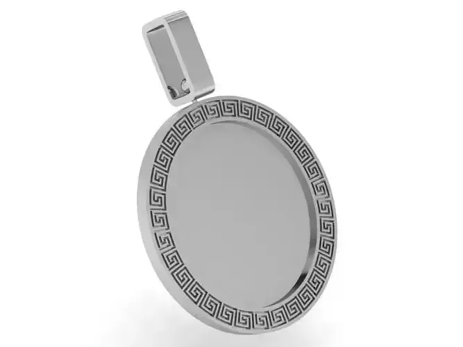 Circle Engraving Pendant 4484