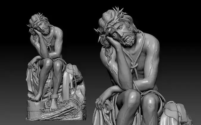 Statue of the suffering Jesus