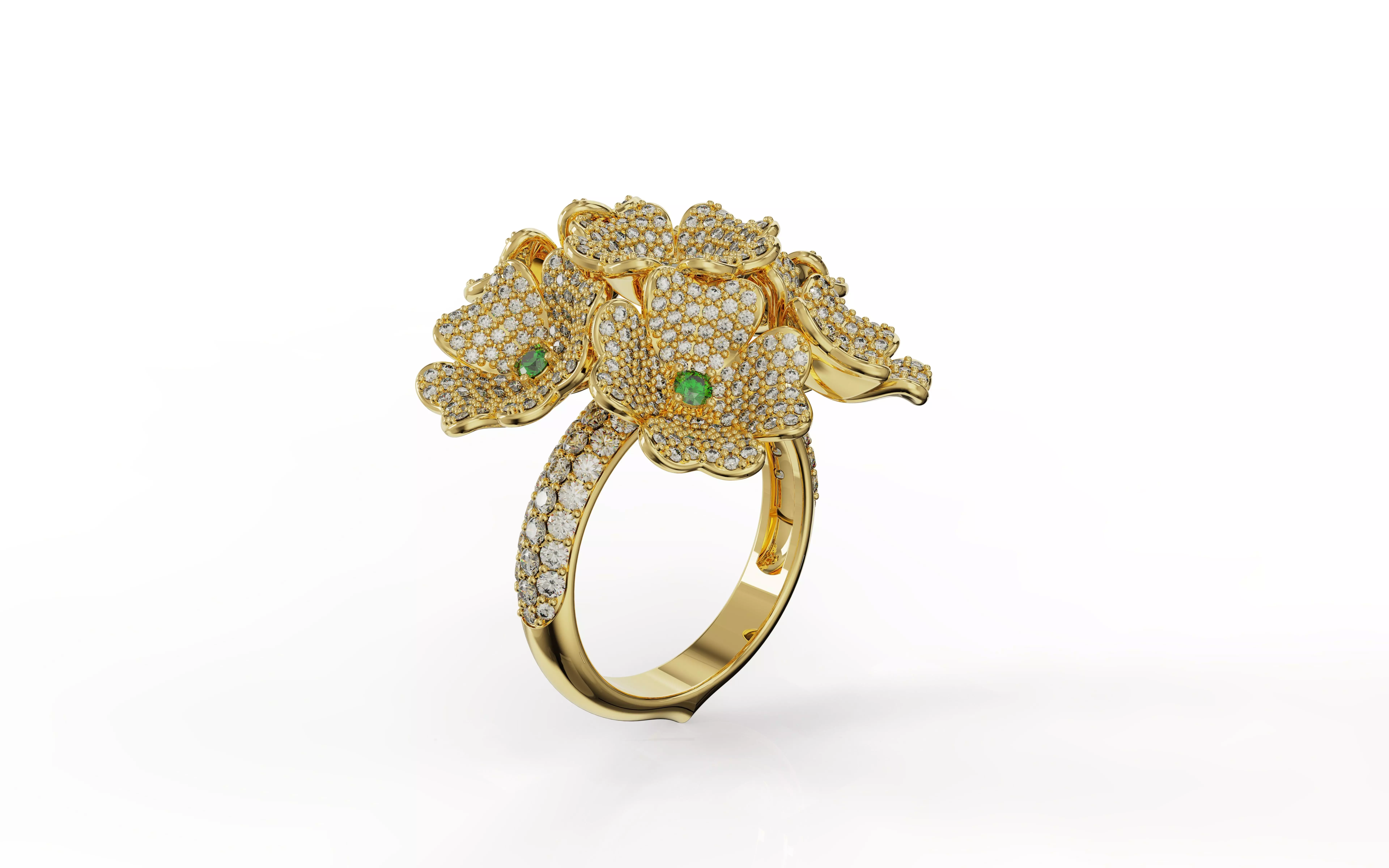 FLOWER RING Free 3D print model