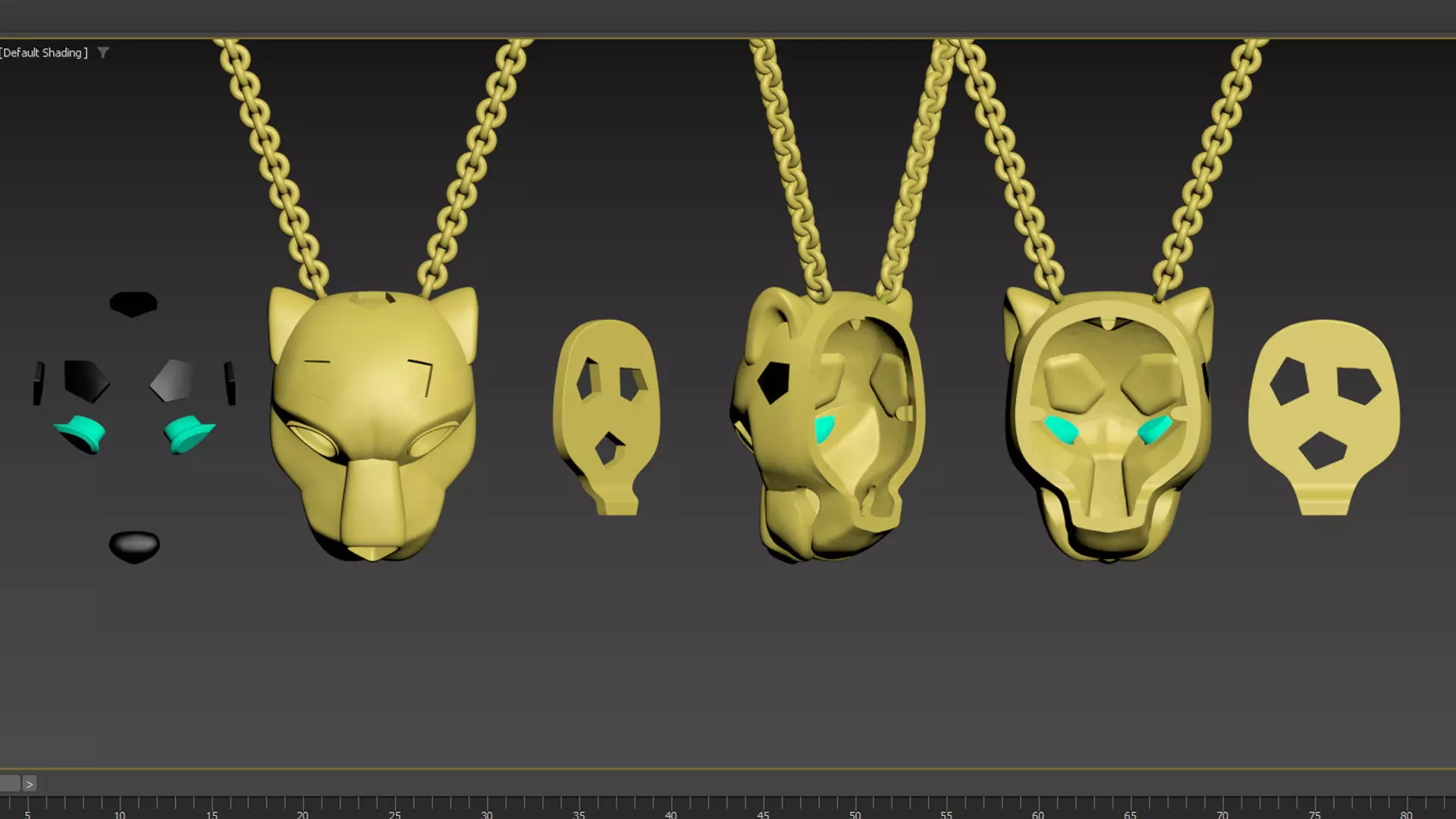 PENDANT PANTHER 3D print model_5