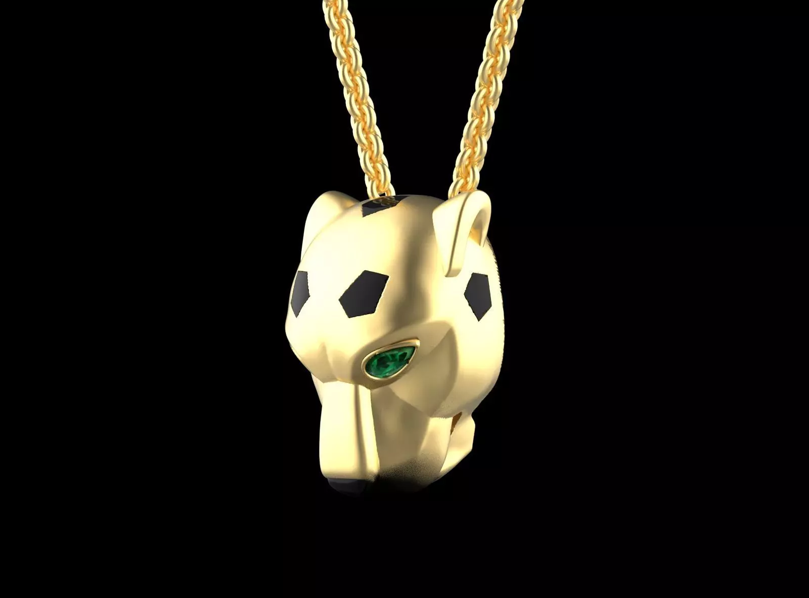PENDANT PANTHER 3D print model_3