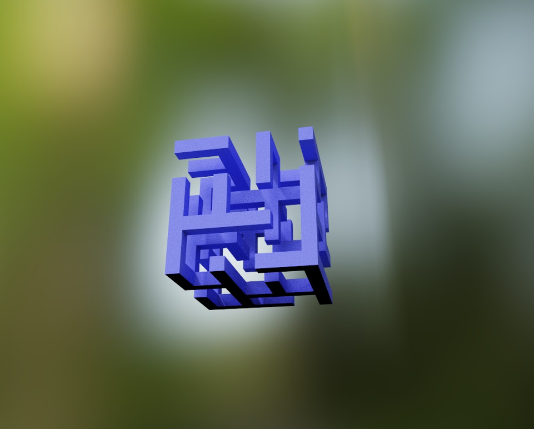 Tiny Maze Cube 3D model_7