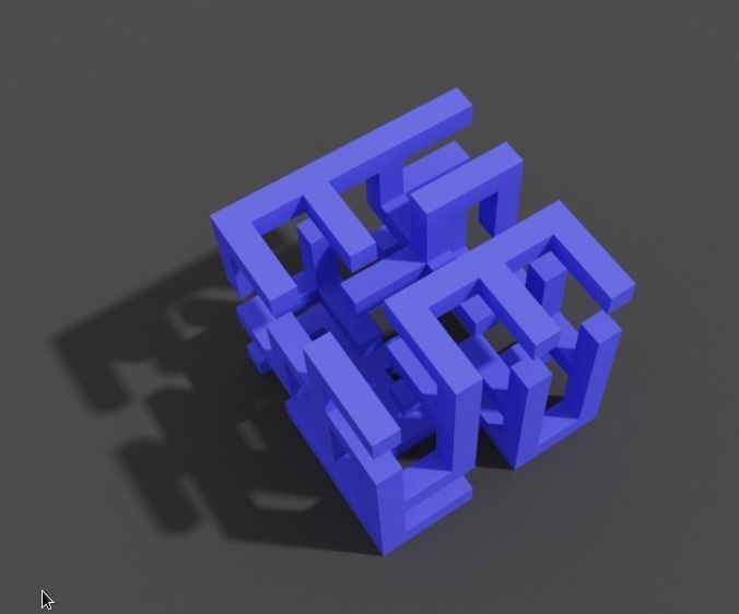 Tiny Maze Cube 3D model_4