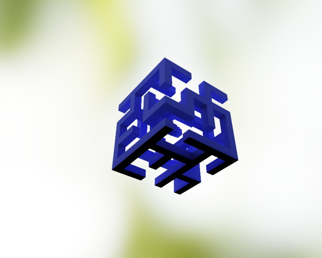 Tiny Maze Cube 3D model_9