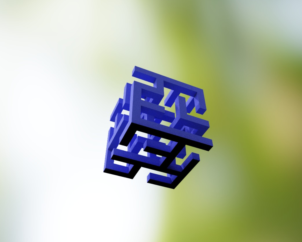 Tiny Maze Cube 3D model_1