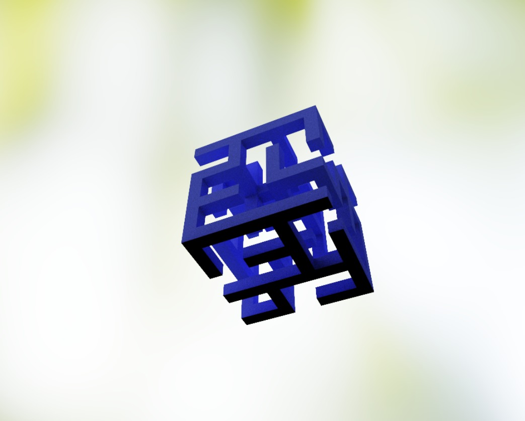 Tiny Maze Cube 3D model_8