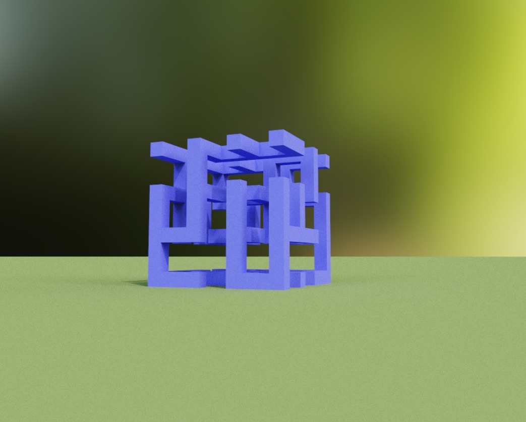 Tiny Maze Cube 3D model_5