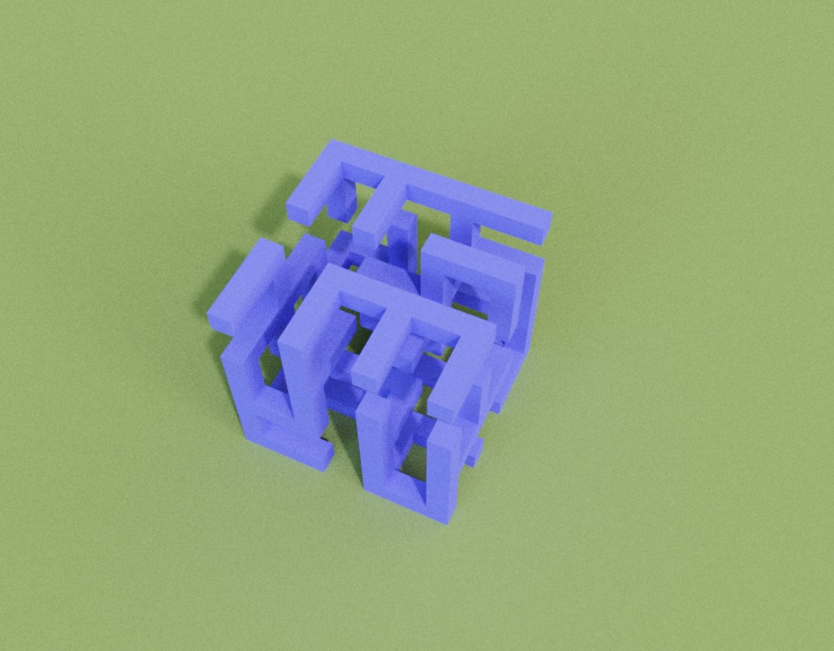 Tiny Maze Cube 3D model_14