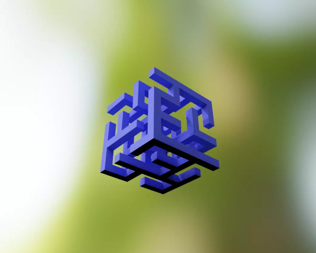 Tiny Maze Cube 3D model_0