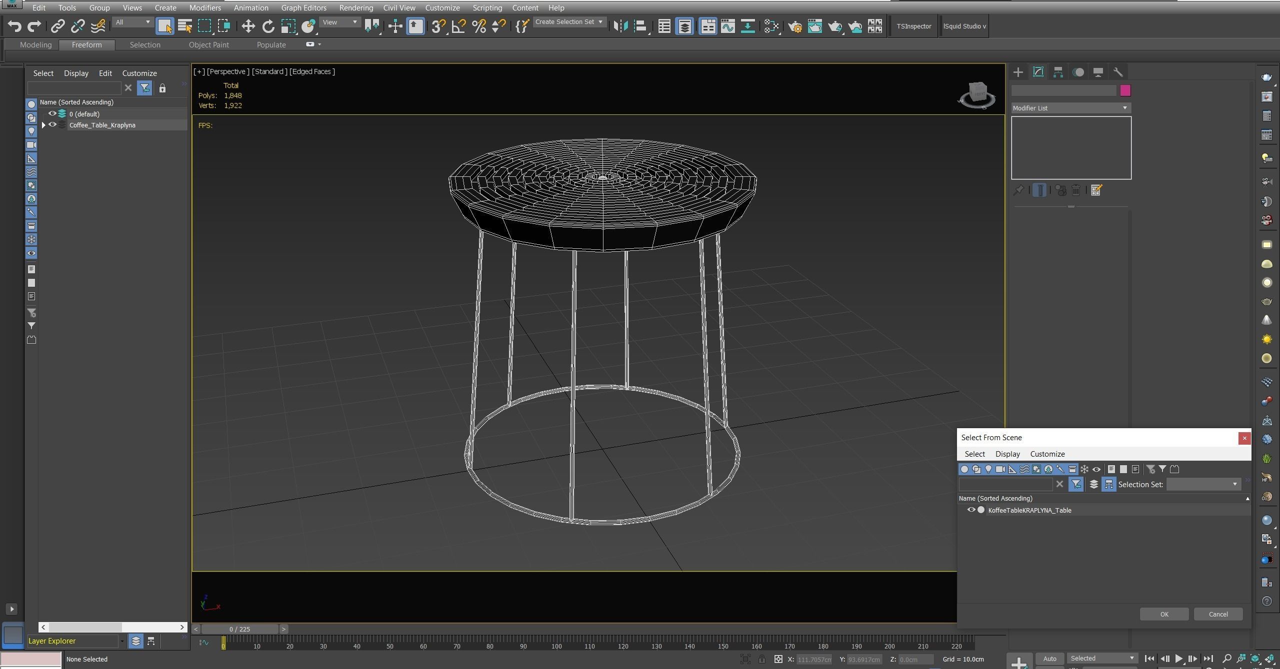 Coffee Table Kraplyna Low-poly 3D model_25
