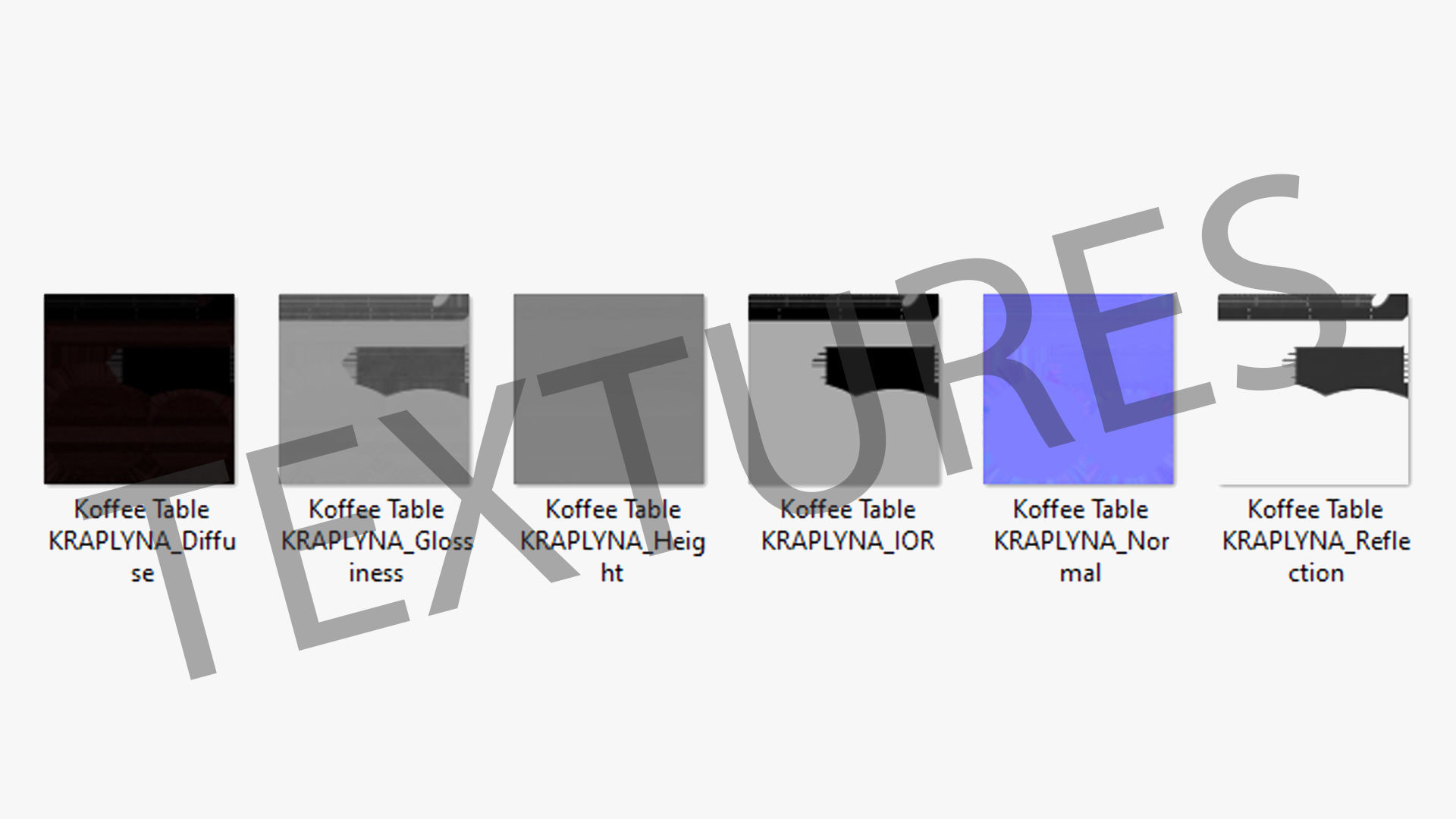 Coffee Table Kraplyna Low-poly 3D model_30