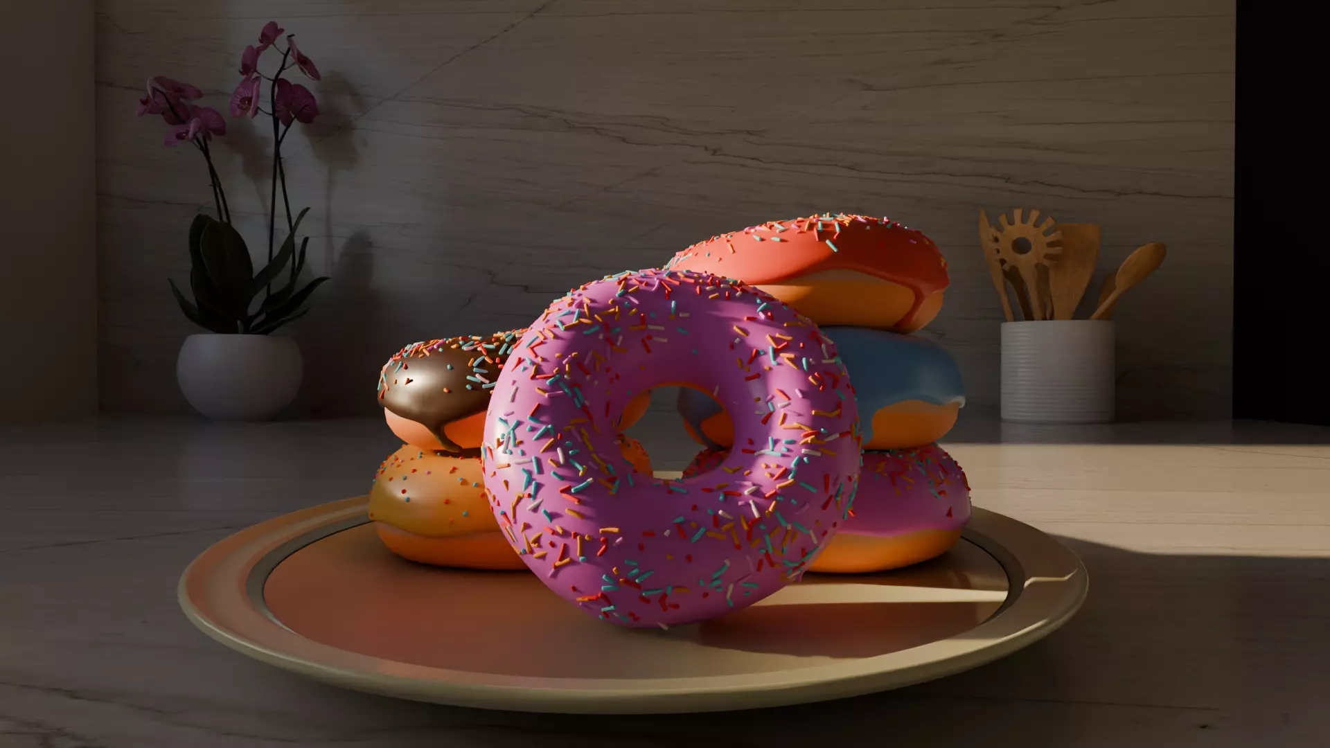 3D Donut Model High Quality 3D model_0