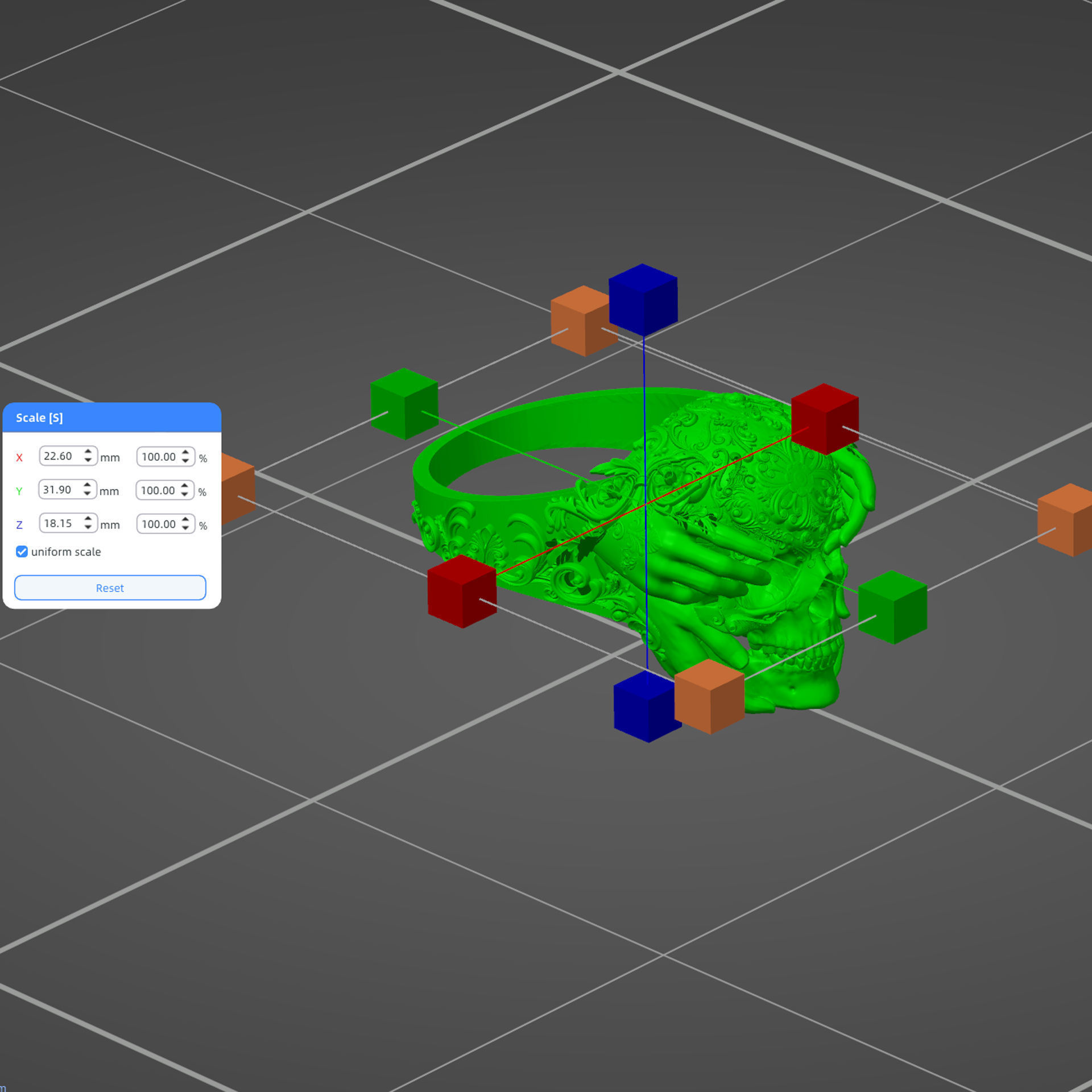 Skull Ring Special Design 3D print model_6