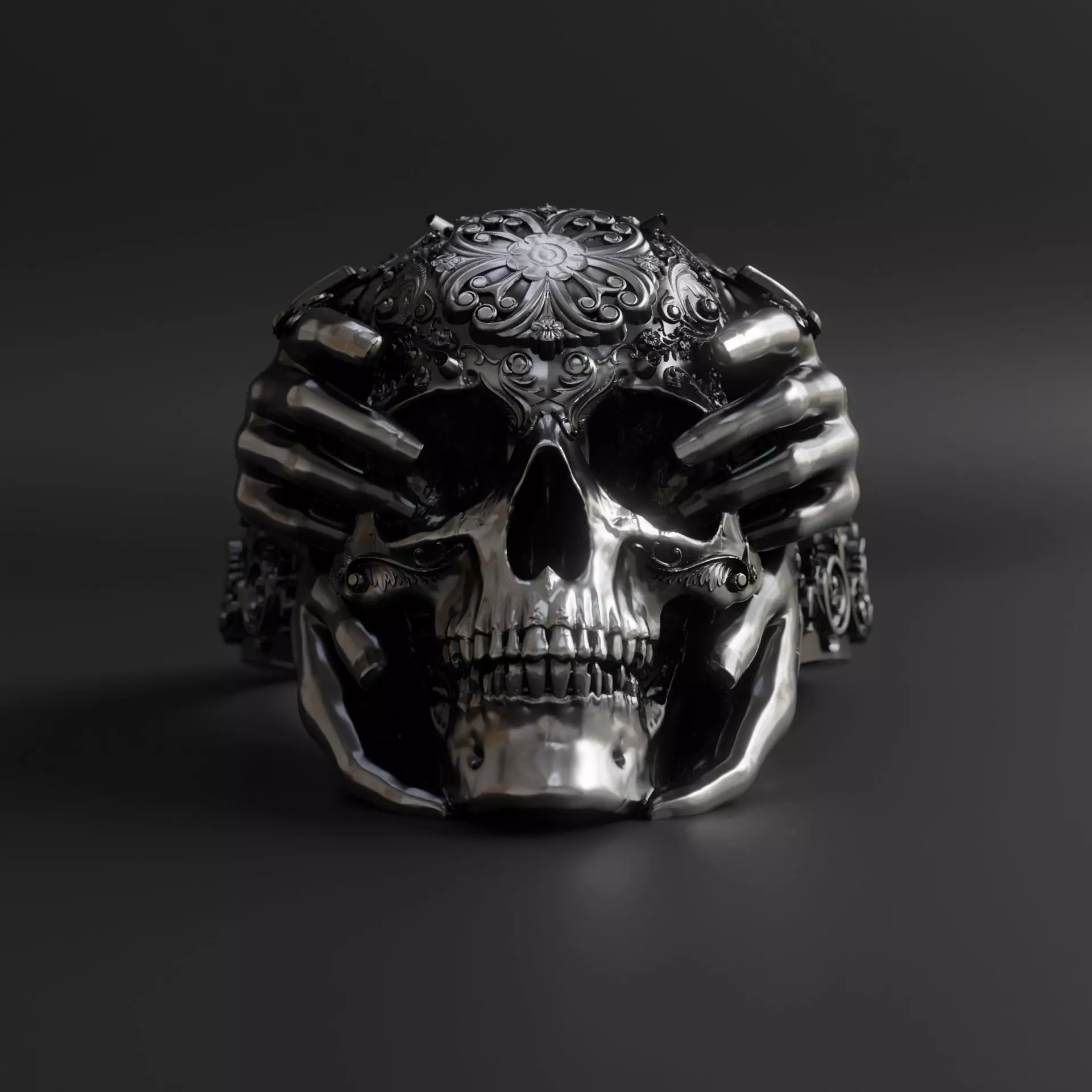 Skull Ring Special Design 3D print model_0