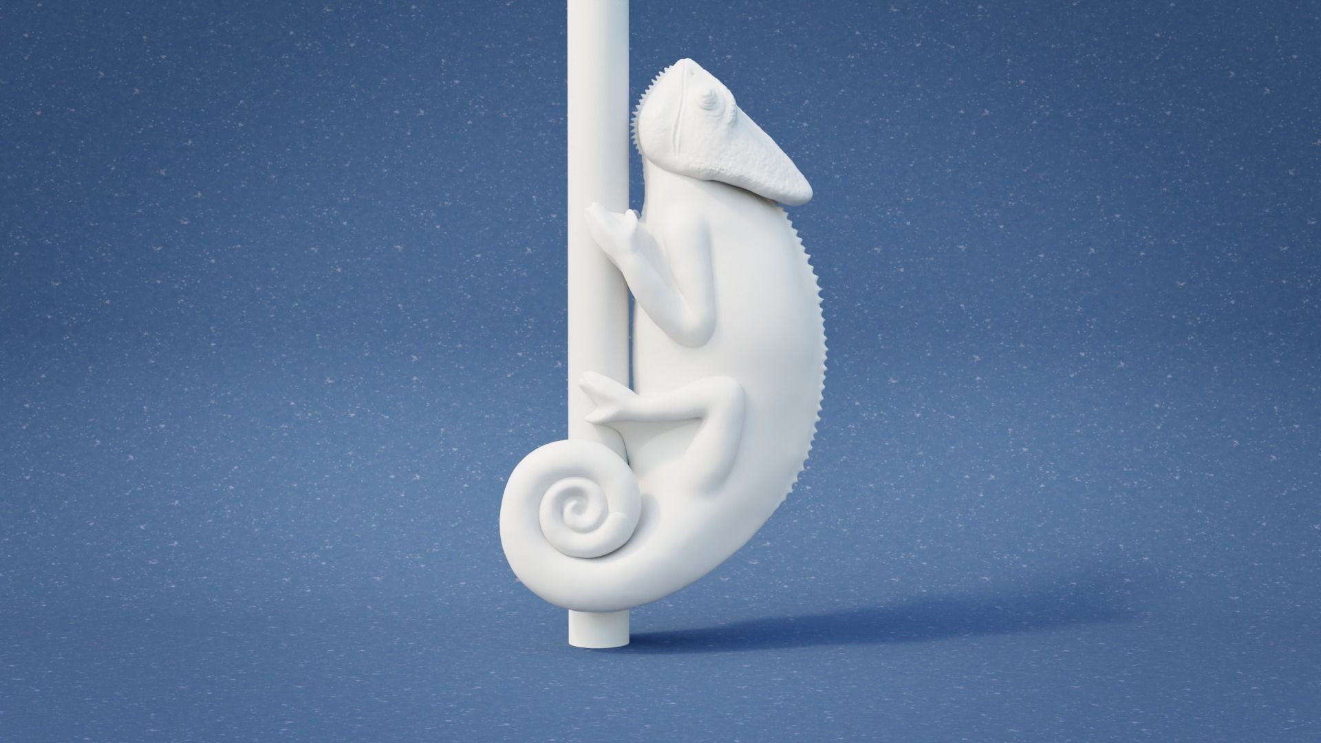 Chameleon Climbing 3D print model_2