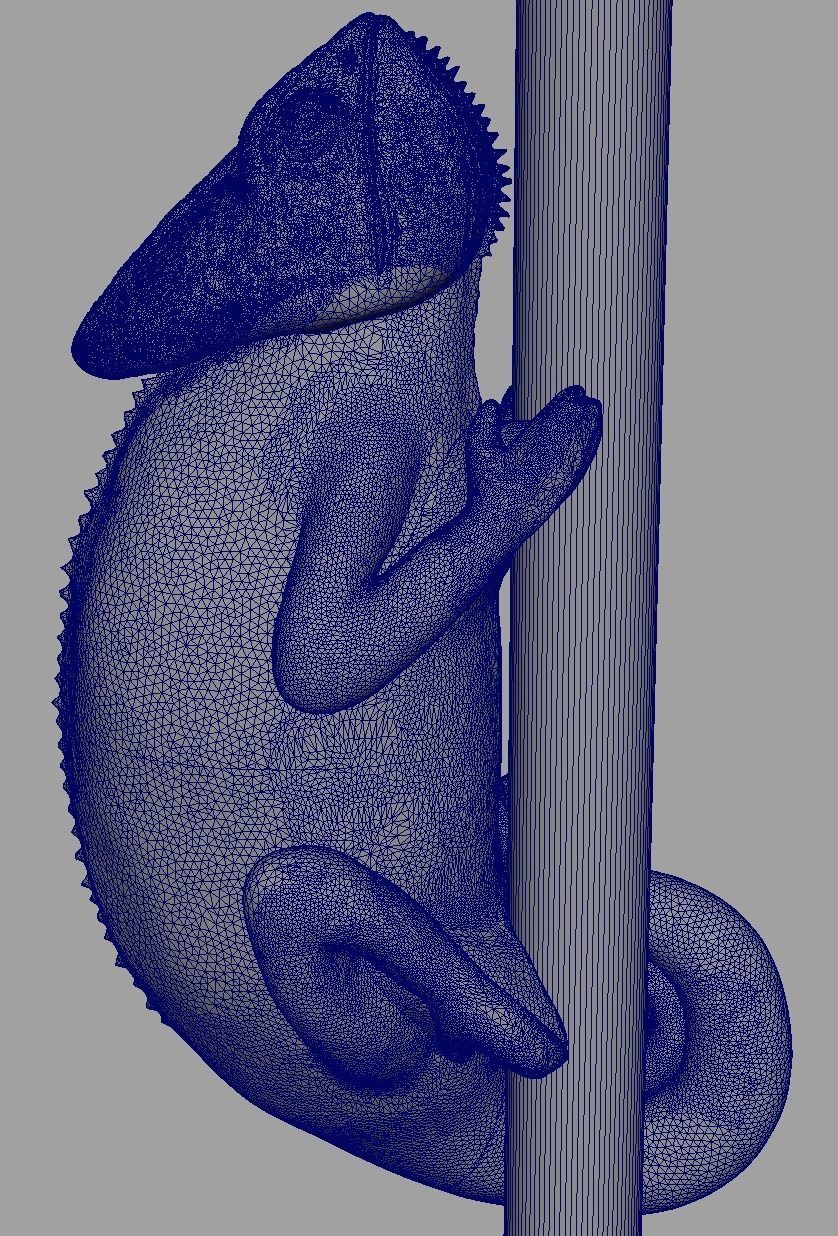 Chameleon Climbing 3D print model_9