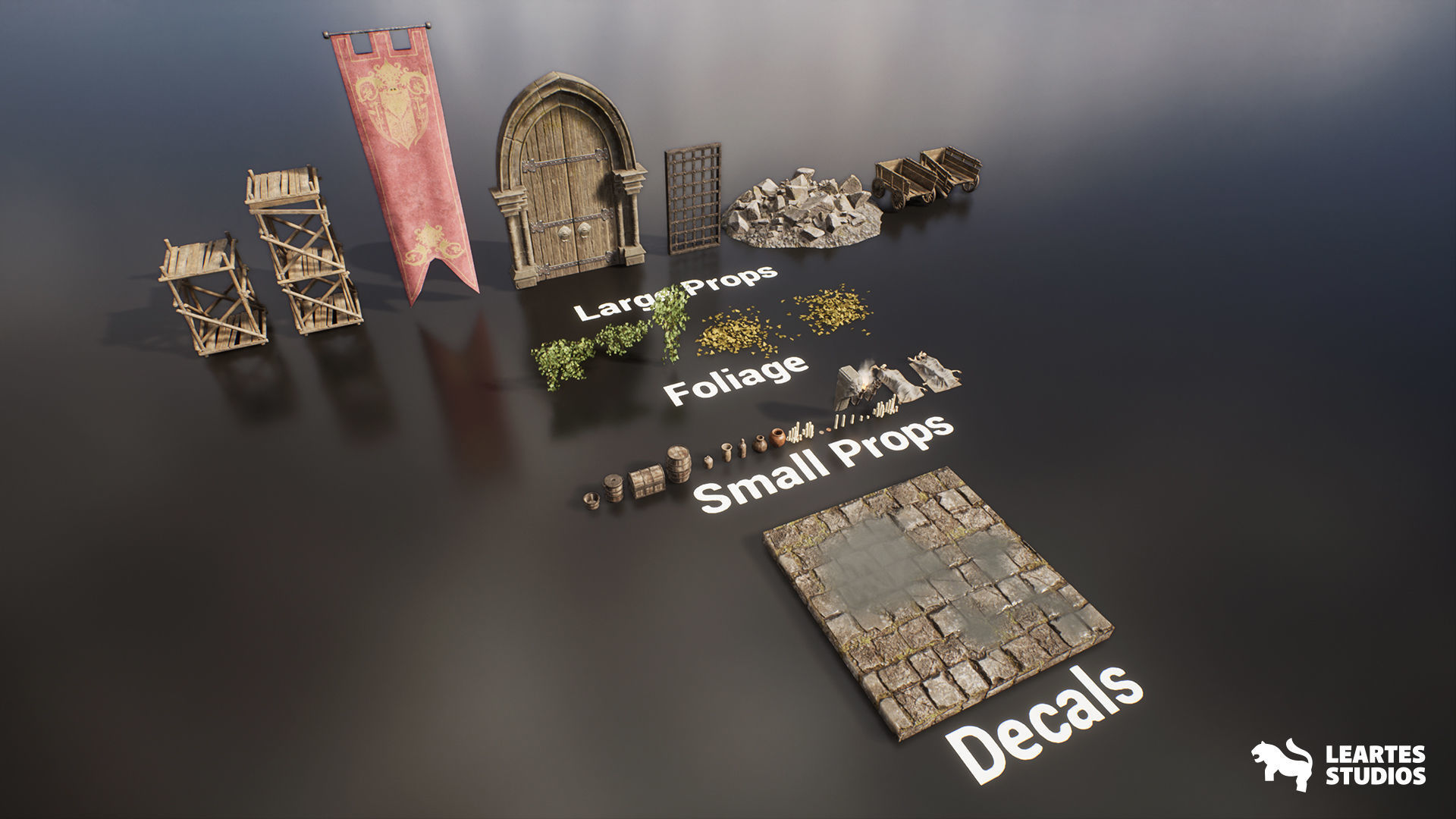 Mystic Dungeon Environment Low-poly 3D model_16