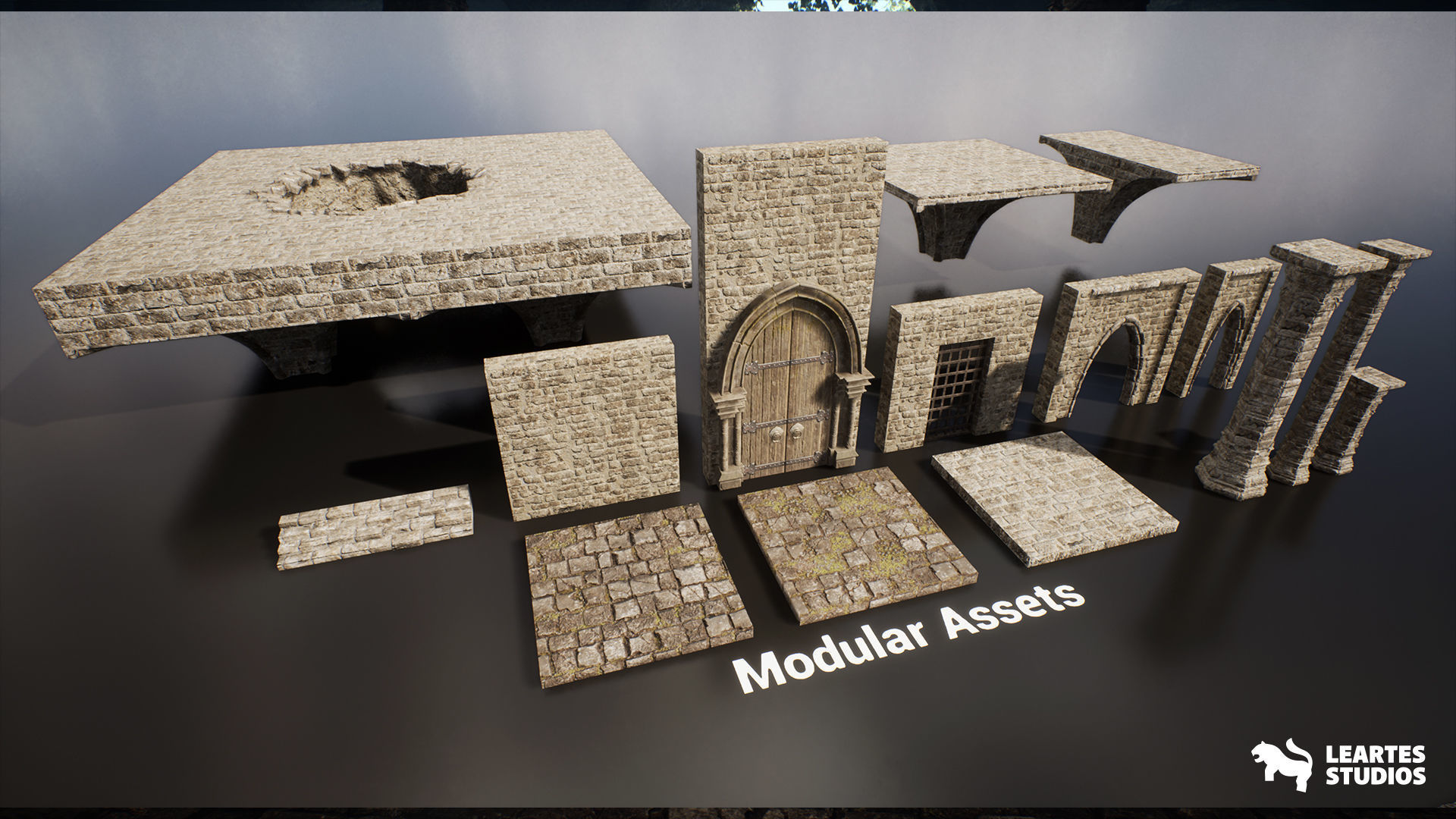 Mystic Dungeon Environment Low-poly 3D model_17