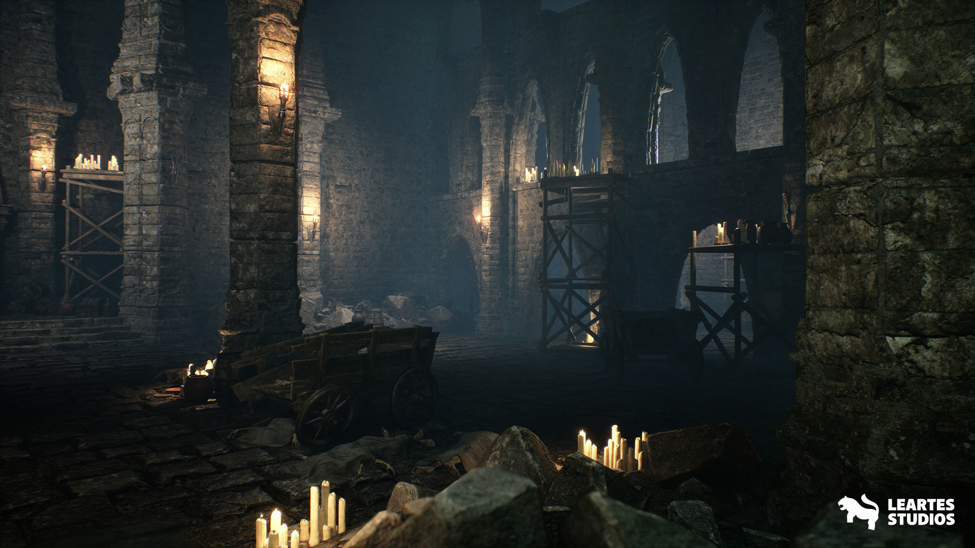 Mystic Dungeon Environment Low-poly 3D model_2