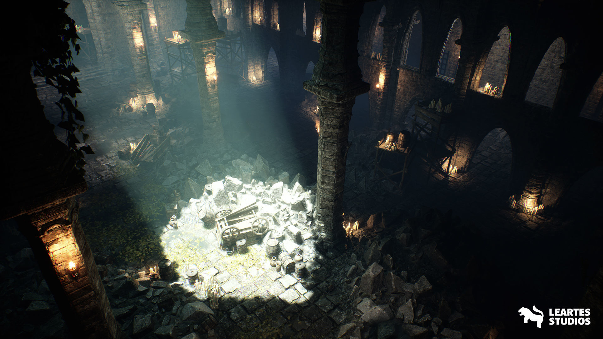 Mystic Dungeon Environment Low-poly 3D model_4