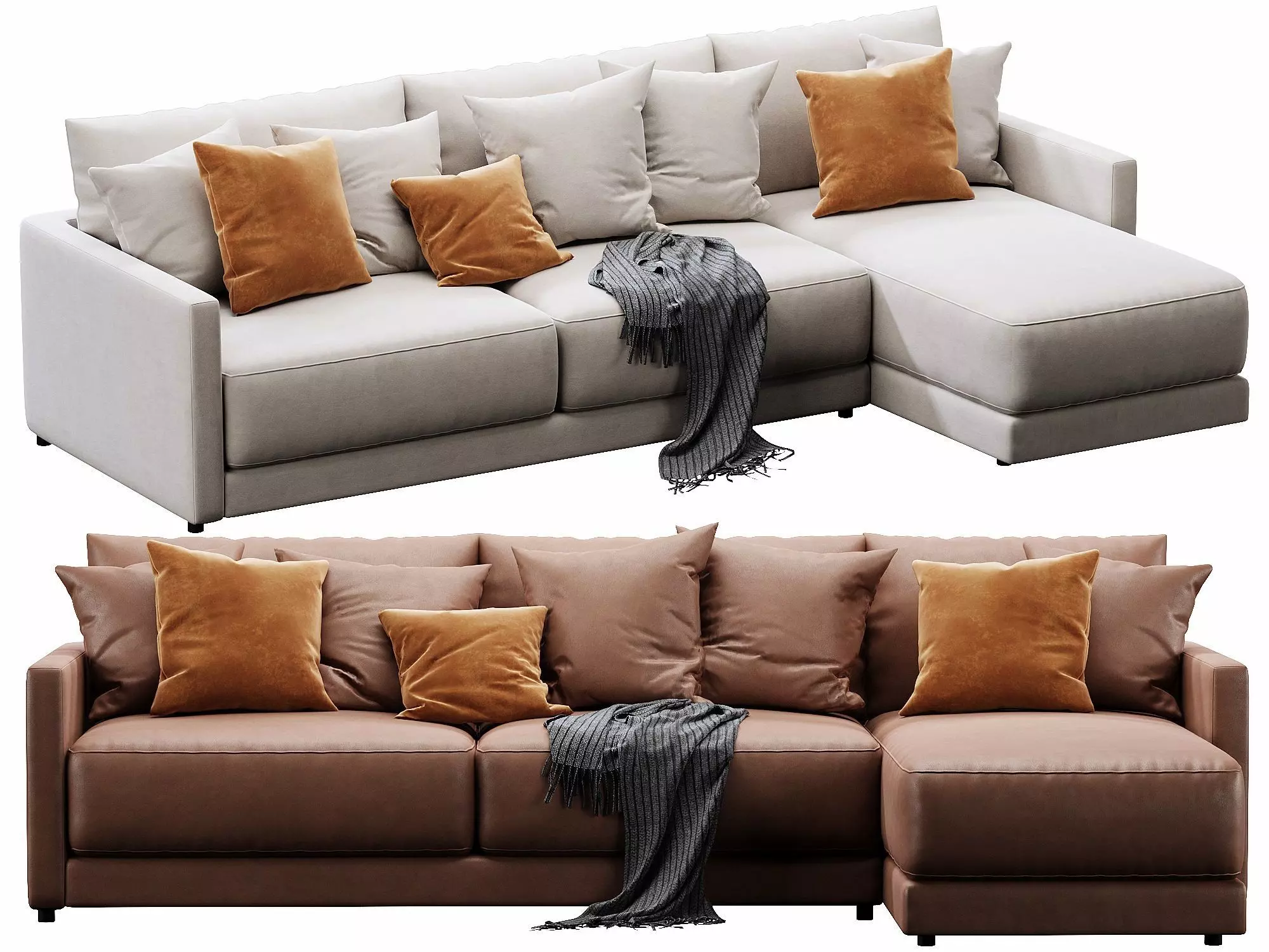 Crate and Barrel Gather sofa 3D model