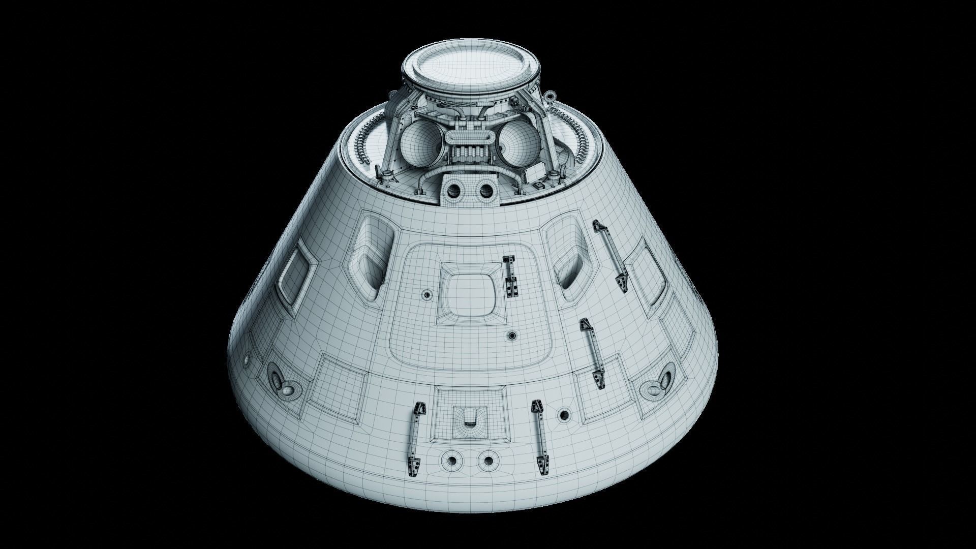 Apollo 10 Command Module 3D model_5
