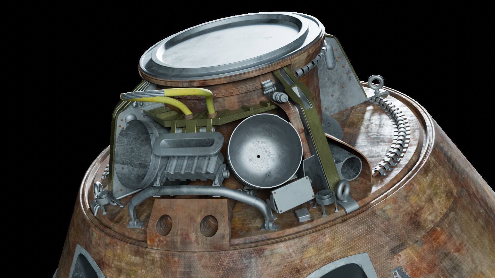 Apollo 10 Command Module 3D model_2