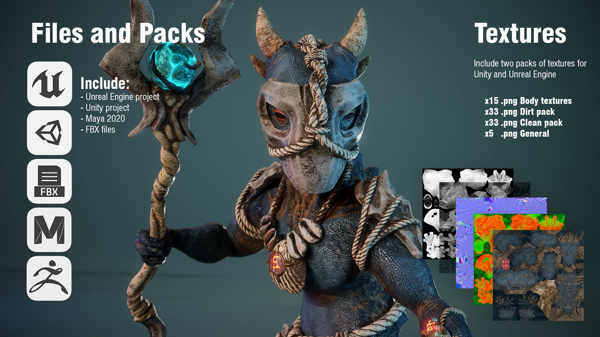 Alien Toad Navigator - Game Ready Low-poly 3D model_8