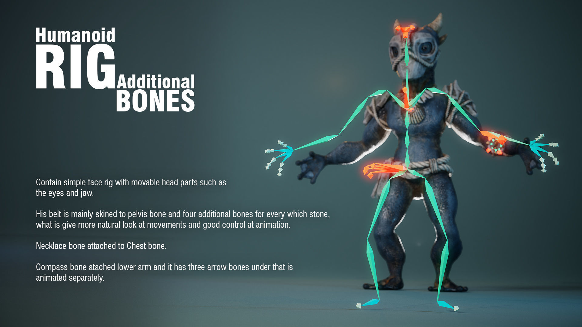 Alien Toad Navigator - Game Ready Low-poly 3D model_6