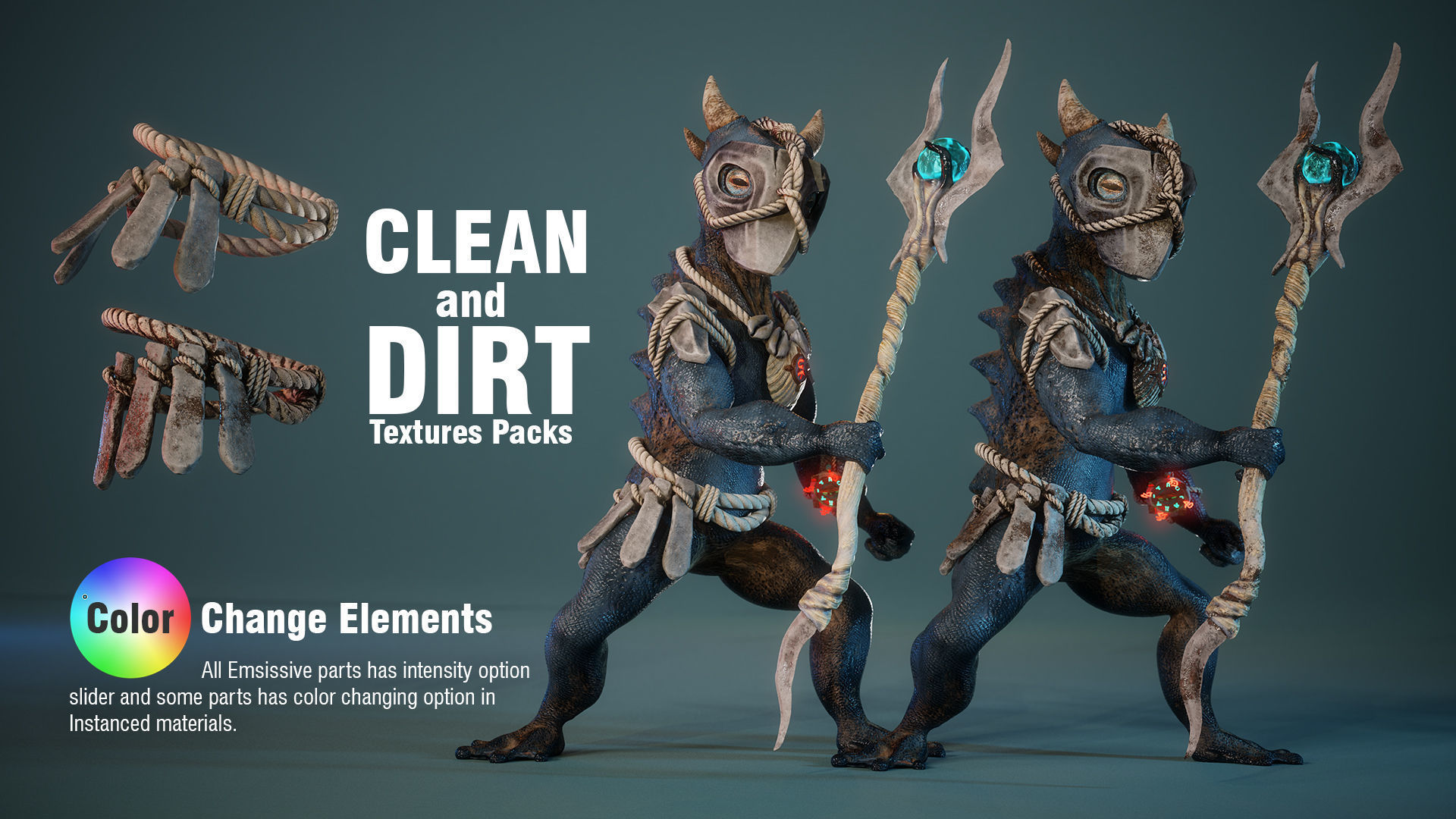 Alien Toad Navigator - Game Ready Low-poly 3D model_4