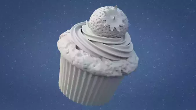 Strawberry Cupcake 3D print model