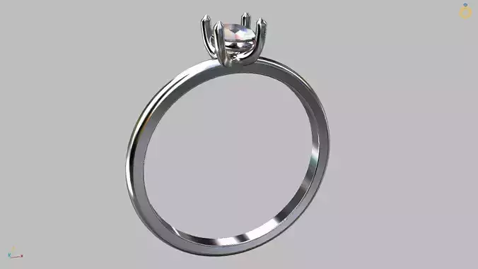 Solitaire Ring 3 62x5 35mm Oval Gem