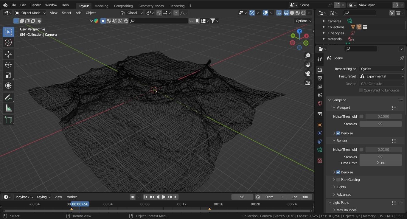 Create an Ocean Realistic in Blender 3D model_4
